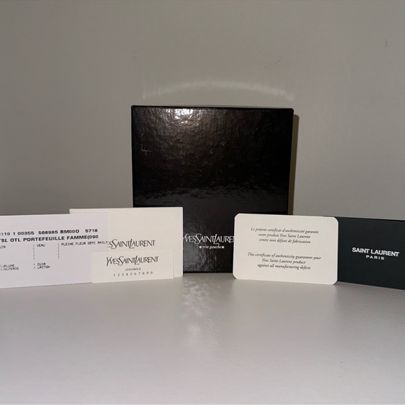 MONTHLY GIVEAWAY 10/24-11/24 Saint Laurent YSL Compact Wallet EUC IN BOX - Picture 3 of 10